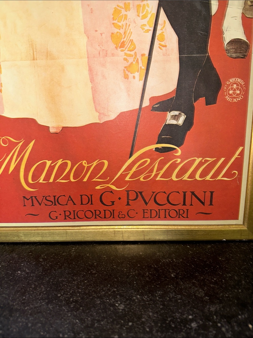 Vintage Framed Giacomo Puccini's, Opera Manon Lescaut - Picture 5 of 6